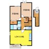 プリート　パラッツオ 2LDKの間取り