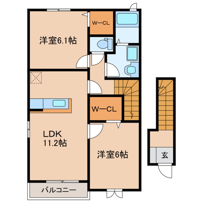 間取図 ＬＯＶＥＬＹ