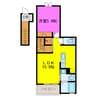 ジャスミン 1LDKの間取り