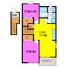 アムール 2LDKの間取り