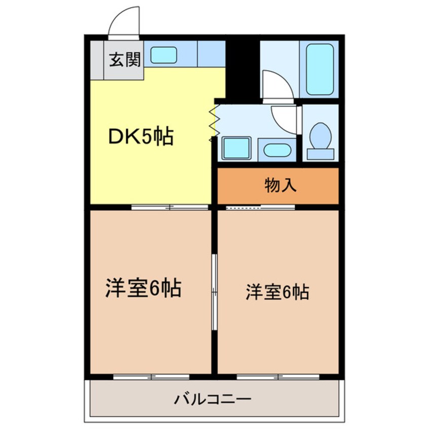 間取図 東海道本線/掛川駅 徒歩25分 1階 築34年