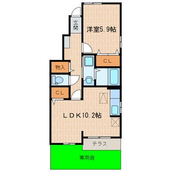 間取図 Ｋｓ　Ｃｅｎｔｒａｌ　Ⅱ