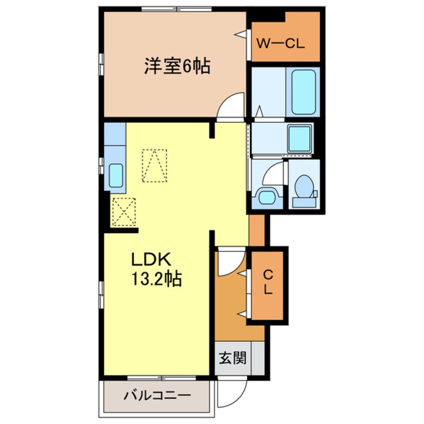 間取図 東海道本線/掛川駅 車移動　6分2.3km 1階 築10年