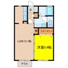 サン　プラス 1LDKの間取り