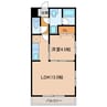 Ｌｏｂｅｌｉａ 1LDKの間取り