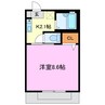 ルイーネ 1Kの間取り