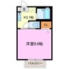 ルイーネ 1Kの間取り