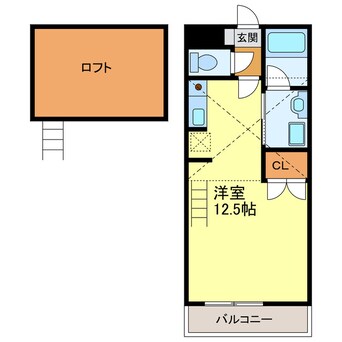 間取図 天竜浜名湖鉄道<天浜線>/掛川市役所前駅 徒歩14分 2階 築18年