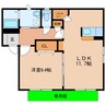 アルクス 1LDKの間取り