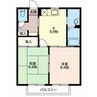 ベルドミール 2Kの間取り