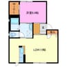 カテリーナ 1LDKの間取り