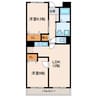 カンタービレ 2LDKの間取り