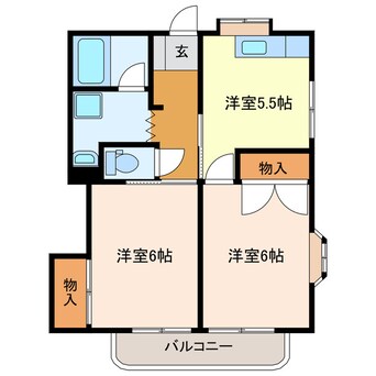 間取図 メゾンK　V