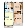 東海道本線/掛川駅 徒歩19分 1-2階 築17年 2LDKの間取り