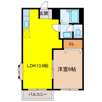 間取図 東海道本線/掛川駅 徒歩18分 2階 築33年