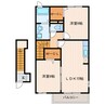 イーズヒル 2LDKの間取り