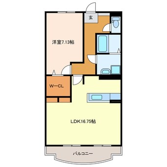 間取図 東海道本線/掛川駅 車移動　7分2.8km 2階 築8年