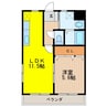 アモリールⅠ 1LDKの間取り