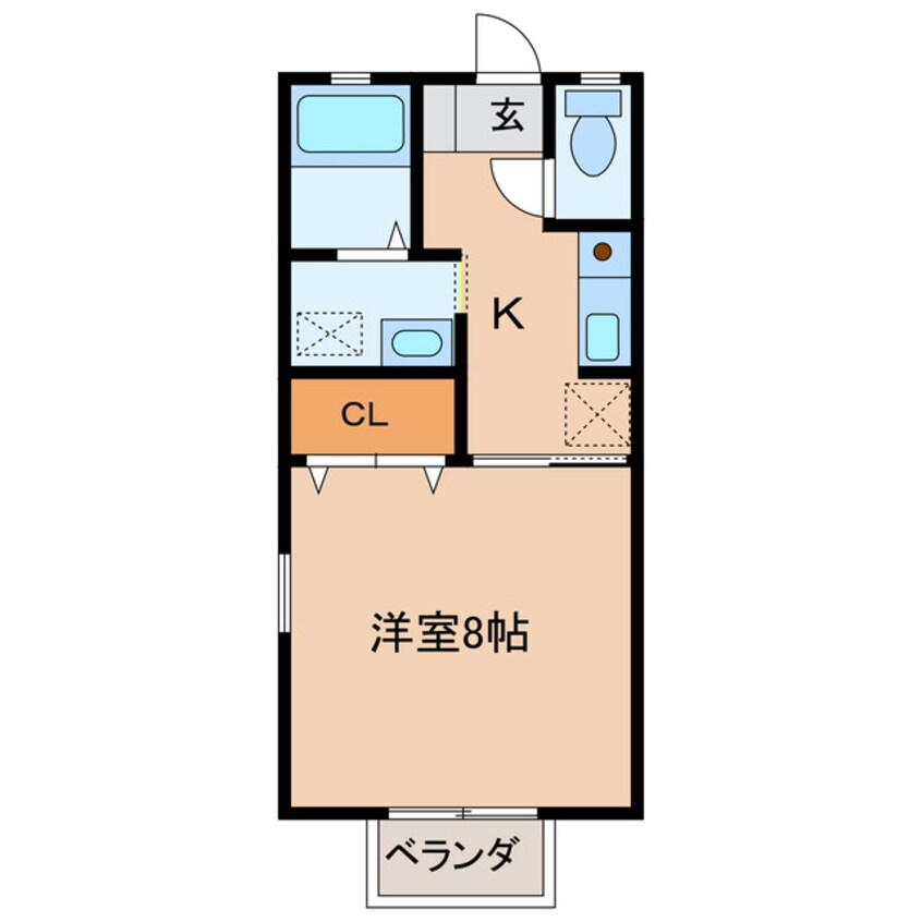 間取図 東海道本線/掛川駅 徒歩12分 2階 築27年