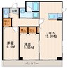 レガーロ掛川 2LDKの間取り
