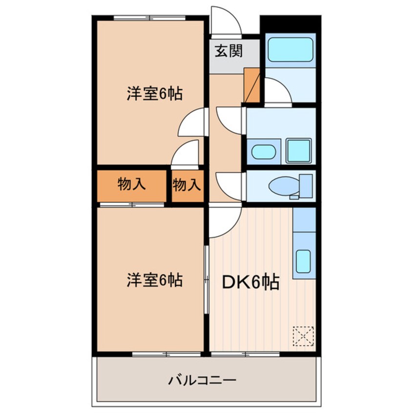 間取図 天竜浜名湖鉄道<天浜線>/西掛川駅 徒歩12分 2階 築23年