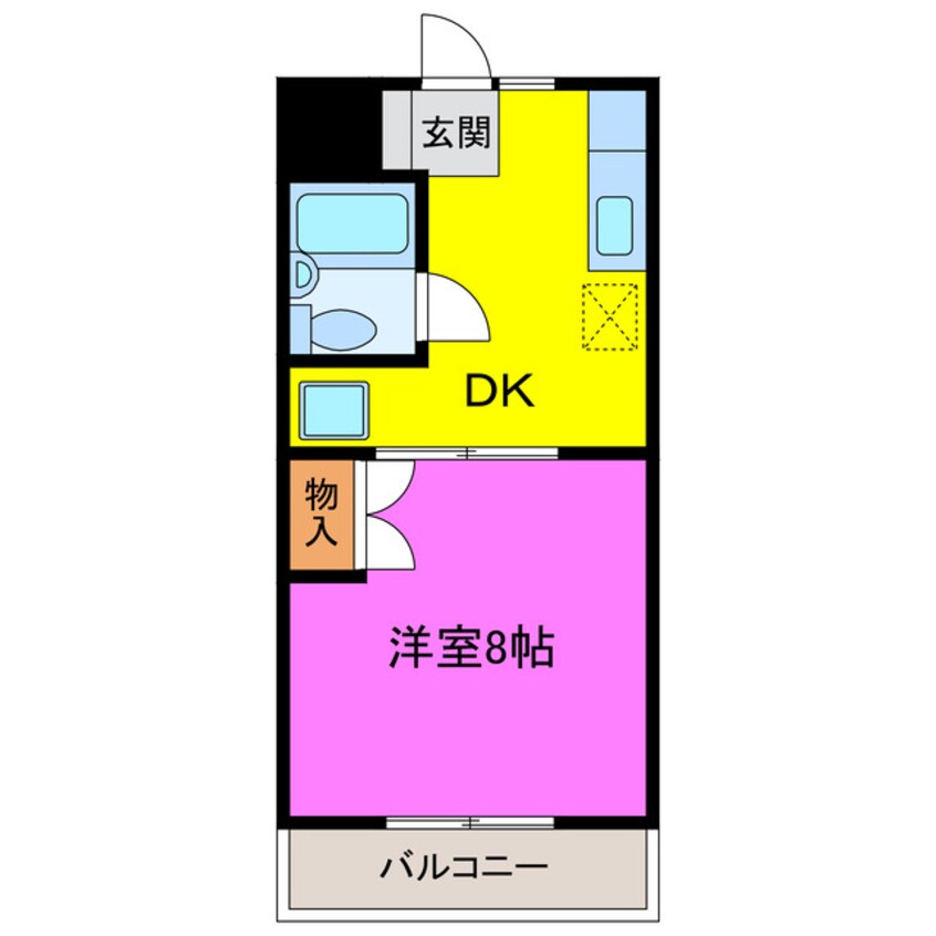 間取図 東海道本線/掛川駅 徒歩18分 4階 築33年