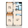 エマーブル 2LDKの間取り