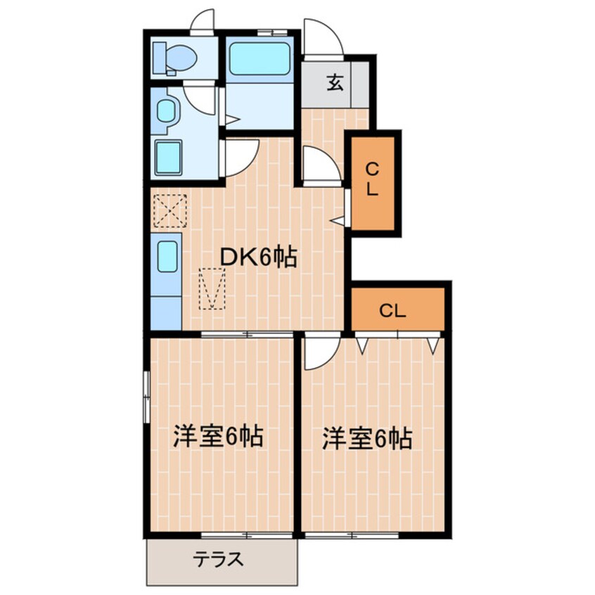 間取図 パーシモンガーデン