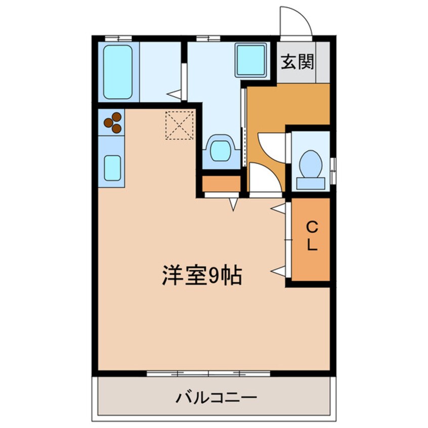 間取図 東海道本線/掛川駅 徒歩12分 1階 築21年