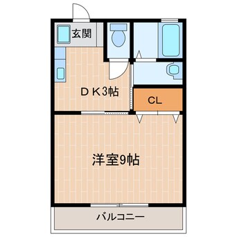 間取図 東海道本線/掛川駅 徒歩19分 2階 築22年