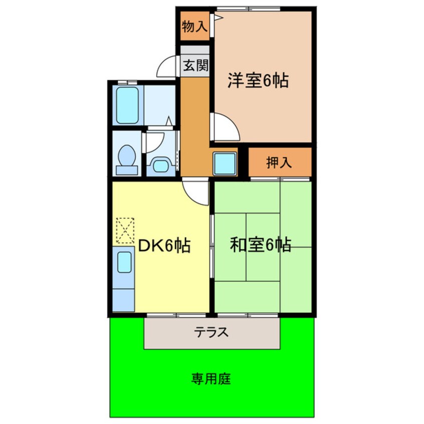 間取図 東海道本線/掛川駅 バス5分小市下車:停歩8分 1階 築28年