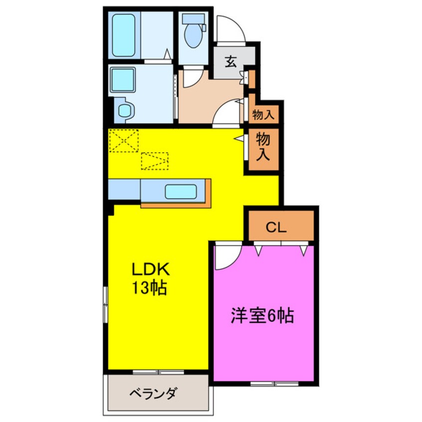 間取図 ベル　シャトー