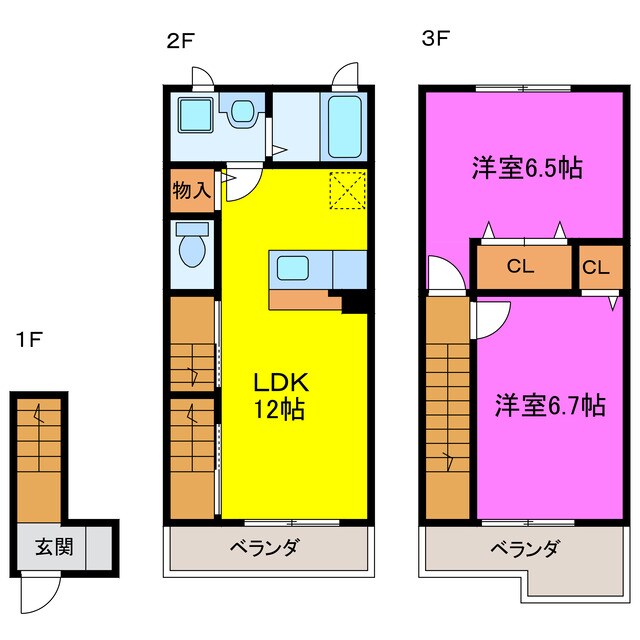 間取り図 メゾン・オー　スリー