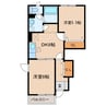 ＴＥＡ　ＳＴＡＬＫ　Ｂ 2DKの間取り