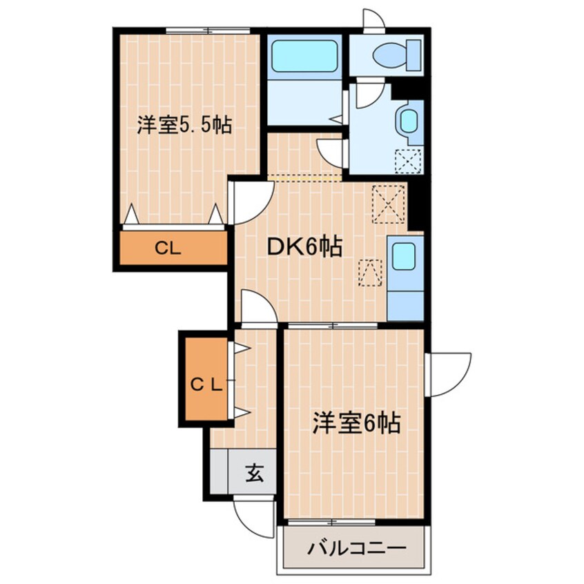 間取図 東海道本線/菊川駅 バス6分東名菊川下車:停歩6分 1階 築21年