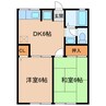 東海道本線/菊川駅 徒歩19分 1階 築27年 2DKの間取り