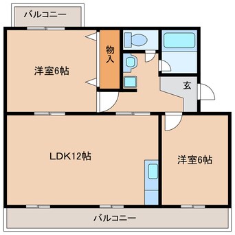 間取図 東海道本線/掛川駅 徒歩11分 1階 築30年