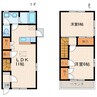 アベニュー平野Ⅲ 2LDKの間取り