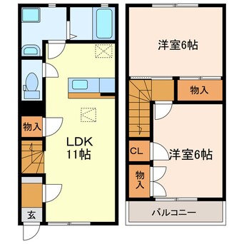 間取図 アベニュー平野Ⅲ