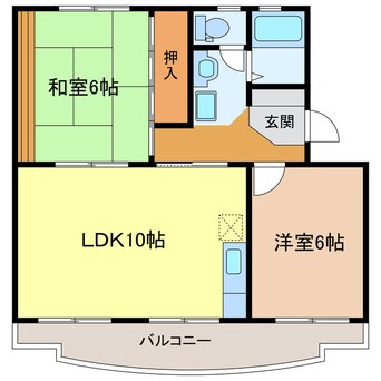 間取図 東海道本線/掛川駅 車移動　8分3.3km 3階 築29年