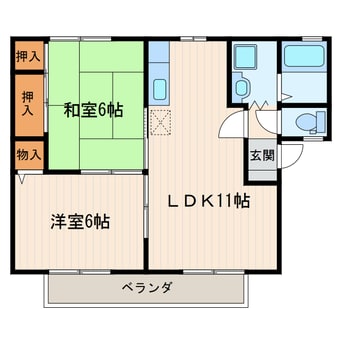 間取図 二瀬川ノーバＢ