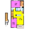 ヴェント 2LDKの間取り