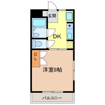 間取図 東海道本線/菊川駅 徒歩13分 1階 築27年