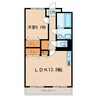 シーダーイースト 1LDKの間取り