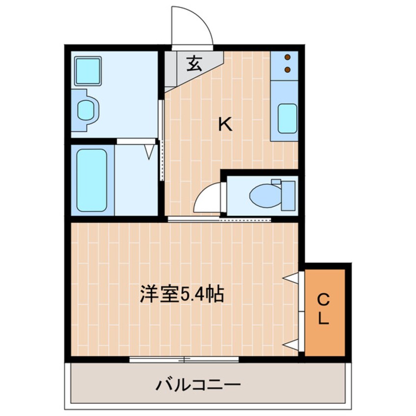 間取図 東海道本線/掛川駅 徒歩1分 2階 築23年