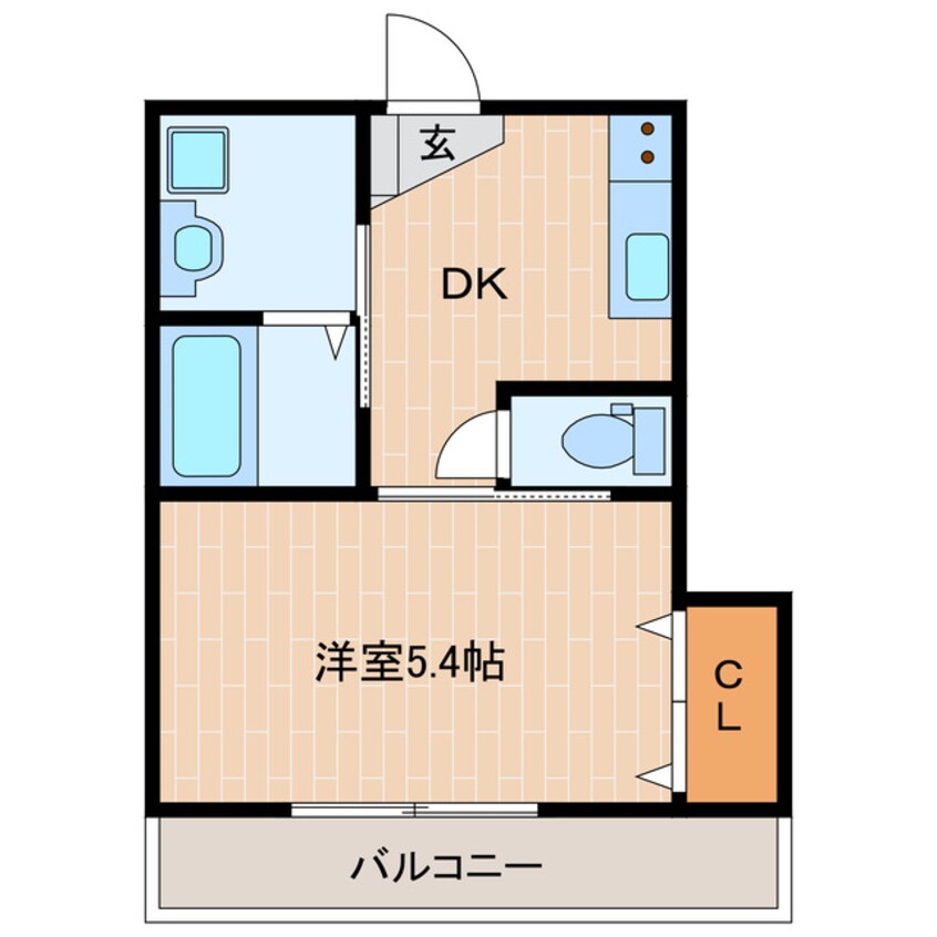 間取図 東海道本線/掛川駅 徒歩1分 2階 築23年