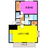 サンレジデンス 1LDKの間取り