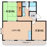 エステートⅠ 2LDKの間取り