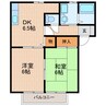 Ｃアーバン大栄 2DKの間取り