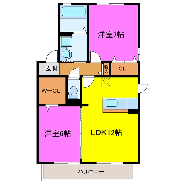 間取り図 天竜浜名湖鉄道<天浜線>/森町病院前駅 徒歩8分 2階 築18年